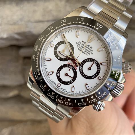 rolex cosmograph daytona dlc white black dial|Rolex Cosmograph Daytona with diamonds.